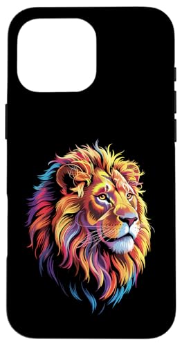 Farbenfroher Tierzoo, Tagesausflug mit Löwen, Herren, Damen, Kinder Hülle für iPhone 16 Pro Max Farbenfroher Tierzoo, Tagesausflug mit Löwen, Herren, Damen, Kinder Hülle für iPhone 16 Pro Max von LionAxis1