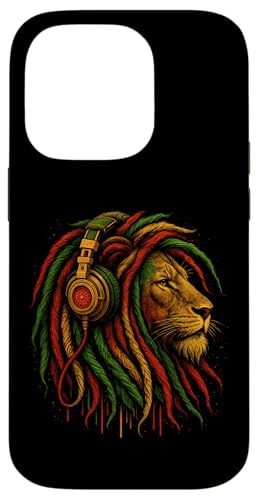 Lion Music Lover Reggae Rasta Jamaika Herren Damen Hülle für iPhone 14 Pro Lion Music Lover Reggae Rasta Jamaika Herren Damen Hülle für iPhone 14 Pro von LionAxis1
