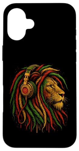 Lion Music Lover Reggae Rasta Jamaika Herren Damen Hülle für iPhone 16 Plus Lion Music Lover Reggae Rasta Jamaika Herren Damen Hülle für iPhone 16 Plus von LionAxis1