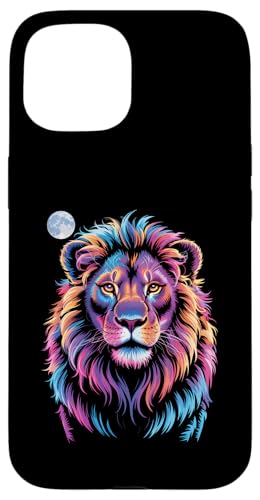 Lion Wildlife Bunter Zoo Day Tierliebhaber für Herren, Damen und Kinder Hülle für iPhone 15 Lion Wildlife Bunter Zoo Day Tierliebhaber für Herren, Damen und Kinder Hülle für iPhone 15 von LionAxis1