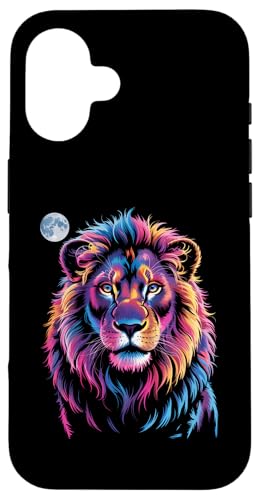 Lion Wildlife Bunter Zoo Day Tierliebhaber für Herren, Damen und Kinder Hülle für iPhone 16 Lion Wildlife Bunter Zoo Day Tierliebhaber für Herren, Damen und Kinder Hülle für iPhone 16 von LionAxis1
