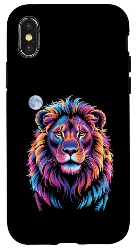 Lion Wildlife Bunter Zoo Day Tierliebhaber für Herren, Damen und Kinder Hülle für iPhone X/XS Lion Wildlife Bunter Zoo Day Tierliebhaber für Herren, Damen und Kinder Hülle für iPhone X/XS von LionAxis1