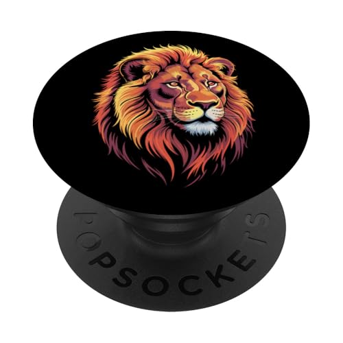 Lion Wildlife Zoo Day Tierliebhaber Männer Frauen Kinder PopSockets Klebender PopGrip Lion Wildlife Zoo Day Tierliebhaber Männer Frauen Kinder PopSockets Klebender PopGrip von LionAxis1