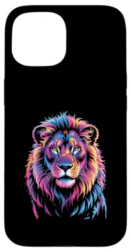 Lion Zoo Day, farbenfroher Tierfreund, Wildtiere, Herren, Damen, Kinder Hülle für iPhone 15 Lion Zoo Day, farbenfroher Tierfreund, Wildtiere, Herren, Damen, Kinder Hülle für iPhone 15 von LionAxis1