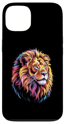 Löwe, Tierliebhaber, bunt, Tierwelt, Zoo-Tag, Herren, Damen, Kinder Hülle für iPhone 13 Löwe, Tierliebhaber, bunt, Tierwelt, Zoo-Tag, Herren, Damen, Kinder Hülle für iPhone 13 von LionAxis1