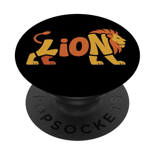 Löwe Zoo Tierliebhaber Wildlife Jungen Mädchen Kinder PopSockets Klebender PopGrip Löwe Zoo Tierliebhaber Wildlife Jungen Mädchen Kinder PopSockets Klebender PopGrip von LionAxis1