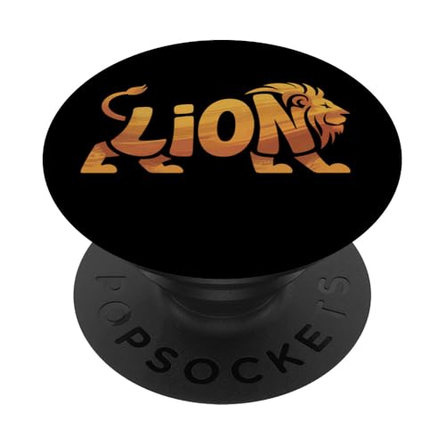 Löwe Zoo Tierliebhaber Wildlife Jungen Mädchen Kinder PopSockets Klebender PopGrip Löwe Zoo Tierliebhaber Wildlife Jungen Mädchen Kinder PopSockets Klebender PopGrip von LionAxis1