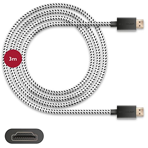 Lioncast Ultra High Speed HDMI 2.1 Kabel 3 m – 8K@60Hz, 48G, HDR, ARC, erstklassige Qualität nach neuestem Standard in bester Auflösung für Streaming, TV, PS5, Xbox, Beamer, Blue-Ray, DVD, 3D Videos von Lioncast