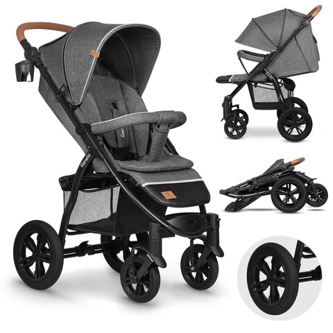 Lionelo Annet Tour Buggy Kinderwagen Vorder- und Hinterradfederung grau Lionelo Annet Tour Buggy Kinderwagen Vorder- und Hinterradfederung grau von Lionelo