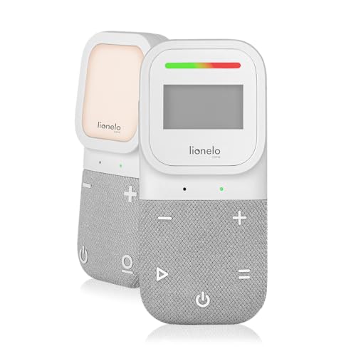 Lionelo Babyline 2.3 Audio-Babyphone mit Nachtlicht, Reichweite bis zu 400 m, LCD-Display, Gegensprechfunktion, EcoVox-Modus, Schlaflieder, Temperaturanzeige, Alarm, Babyphone Lionelo Babyline 2.3 Audio-Babyphone mit Nachtlicht, Reichweite bis zu 400 m, LCD-Display, Gegensprechfunktion, EcoVox-Modus, Schlaflieder, Temperaturanzeige, Alarm, Babyphone von Lionelo