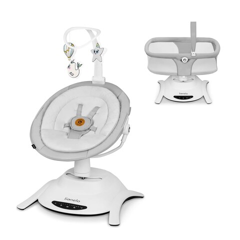 Lionelo Bella Set Grey Concrete Babywippe Set 2in1 grau Lionelo Bella Set Grey Concrete Babywippe Set 2in1 grau von Lionelo