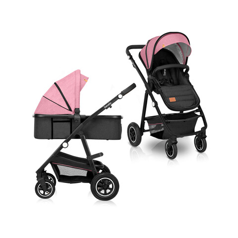 Lionelo Kombikinderwagen Amber 2in1 Pink Rose von Lionelo