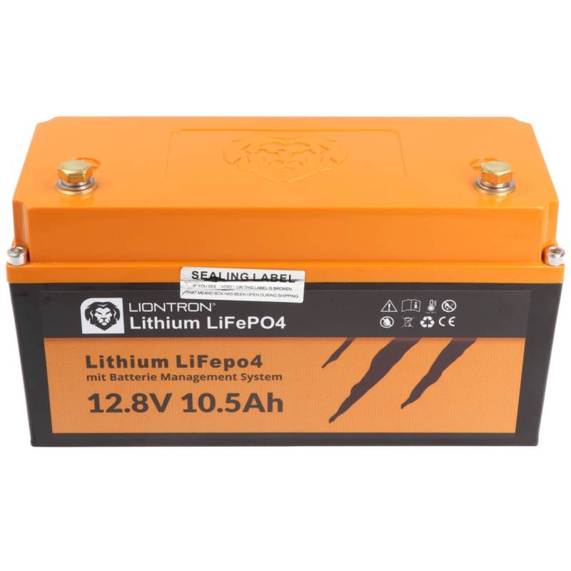 LIONTRON LiFePO4 Akku 12,8V, 10,5Ah - Vollwertiger Ersatz für 12 Volt Blei-Akkus von Liontron