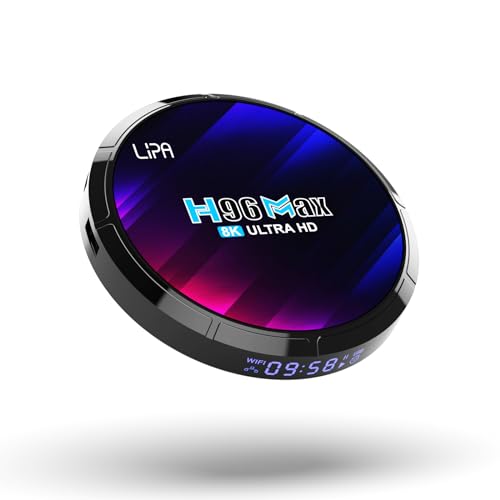 Lipa H96 Max RK3528 Android TV Box 4-32 GB - Mediaplayer für TV - 4K Streaming - Apps via Playstore und Internet - Wifi und Ethernet - Dolby Sound - Bluetooth von Lipa