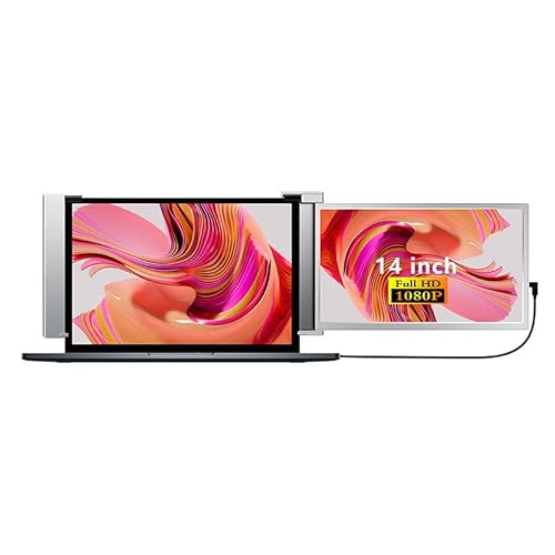 Lipa S14 14 Zoll tragbarer Monitor - Zusätzlicher Bildschirm Laptop - Tragbarer Bildschirm - HDR- Full HD mit 60 Hz - USB c und HDMI - Für Laptops zwischen 14 und 17 Zoll - Auch einzeln einsetzbar von Lipa