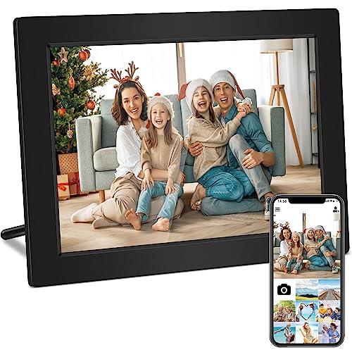 Lipa X80 Digitaler Bilderrahmen 10.1 Zoll Frameo App - Digitaler Bilderrahmen mit WLAN - Digitale Bilderrahmen - Bilderrahmen - Wandmontage - Android 11 - IPS Touchscreen - 32 GB - Bluetooth und Wifi von Lipa