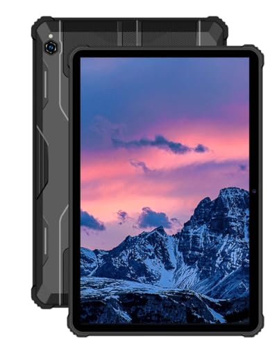 Oukitel RT5 Rugged Tablet 8/256 GB - Robustes Tablet - Tablet 10 Zoll - Android Tablet - IP65 Mit Robustes Case - 4G Dual SIM Anschluss - Mobile Internet und GPS - Android 13 von Lipa
