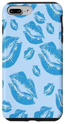 Cover Me In Kisses Lippenstift Flirtatious Fun, Jungenblau Hülle für iPhone 7 Plus/8 Plus Cover Me In Kisses Lippenstift Flirtatious Fun, Jungenblau Hülle für iPhone 7 Plus/8 Plus von Lipstick Kisses Tees And KissMark Gifts by taiche