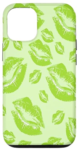 Cover Me In Kisses Lippenstift Flirtatious Fun, Zitronengrün Hülle für iPhone 12/12 Pro Cover Me In Kisses Lippenstift Flirtatious Fun, Zitronengrün Hülle für iPhone 12/12 Pro von Lipstick Kisses Tees And KissMark Gifts by taiche