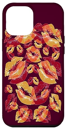 Cover Me In Lipstick Kisses roter und satter gelber Lippenstift Hülle für iPhone 12 Pro Max Cover Me In Lipstick Kisses roter und satter gelber Lippenstift Hülle für iPhone 12 Pro Max von Lipstick Kisses Tees And KissMark Gifts by taiche