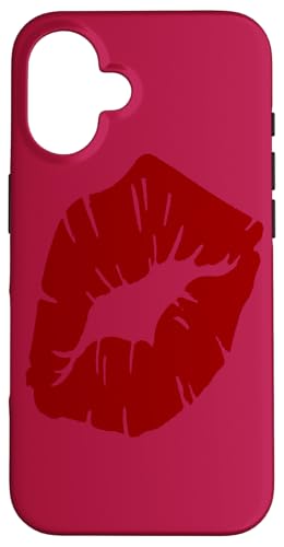 Schöner leistungsstarker roter Lippenstift Kiss Isolated Hülle für iPhone 16 Schöner leistungsstarker roter Lippenstift Kiss Isolated Hülle für iPhone 16 von Lipstick Kisses Tees And KissMark Gifts by taiche