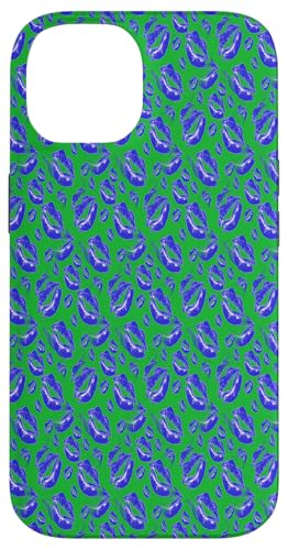 Two Kisses Collided Lip, zärtliches, kräftiges blaues Lippenmuster Hülle für iPhone 14 Two Kisses Collided Lip, zärtliches, kräftiges blaues Lippenmuster Hülle für iPhone 14 von Lipstick Kisses Tees And KissMark Gifts by taiche