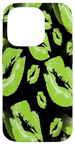 Two Kisses Collided Lip Smacking Limettenfarbenes Lippenmuster Hülle für iPhone 14 Pro Two Kisses Collided Lip Smacking Limettenfarbenes Lippenmuster Hülle für iPhone 14 Pro von Lipstick Kisses Tees And KissMark Gifts by taiche