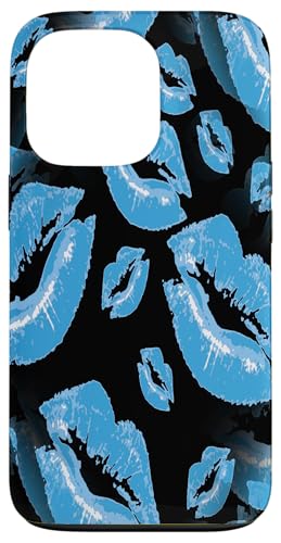 Two Kisses kollidierte, jungenhafte blaue Lippen Muster Hülle für iPhone 13 Pro Two Kisses kollidierte, jungenhafte blaue Lippen Muster Hülle für iPhone 13 Pro von Lipstick Kisses Tees And KissMark Gifts by taiche