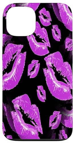 Two Kisses kollidierte, verspielte rosa Lippen Muster Hülle für iPhone 13 Two Kisses kollidierte, verspielte rosa Lippen Muster Hülle für iPhone 13 von Lipstick Kisses Tees And KissMark Gifts by taiche