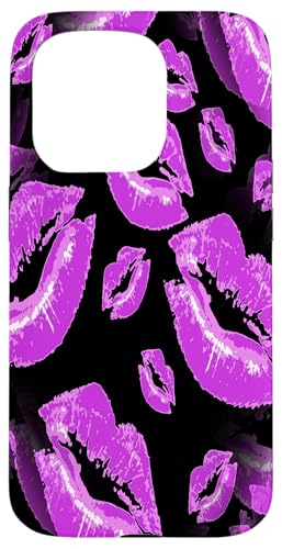 Two Kisses kollidierte, verspielte rosa Lippen Muster Hülle für iPhone 15 Pro Two Kisses kollidierte, verspielte rosa Lippen Muster Hülle für iPhone 15 Pro von Lipstick Kisses Tees And KissMark Gifts by taiche