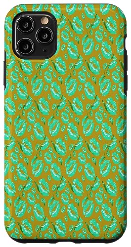 Zärtliches Aqua-Lippenmuster von Two Kisses Collided Lip Hülle für iPhone 11 Pro Max Zärtliches Aqua-Lippenmuster von Two Kisses Collided Lip Hülle für iPhone 11 Pro Max von Lipstick Kisses Tees And KissMark Gifts by taiche