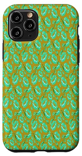Zärtliches Aqua-Lippenmuster von Two Kisses Collided Lip Hülle für iPhone 11 Pro Zärtliches Aqua-Lippenmuster von Two Kisses Collided Lip Hülle für iPhone 11 Pro von Lipstick Kisses Tees And KissMark Gifts by taiche