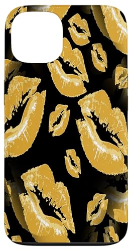 Zwei Küsse kollidierte, gelbe Lippen Muster Hülle für iPhone 13 Zwei Küsse kollidierte, gelbe Lippen Muster Hülle für iPhone 13 von Lipstick Kisses Tees And KissMark Gifts by taiche