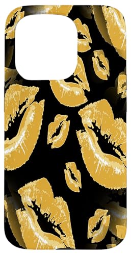 Zwei Küsse kollidierte, gelbe Lippen Muster Hülle für iPhone 15 Pro Zwei Küsse kollidierte, gelbe Lippen Muster Hülle für iPhone 15 Pro von Lipstick Kisses Tees And KissMark Gifts by taiche