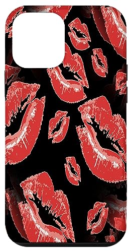 Zwei Küsse kollidierte, rote Lippen Muster Hülle für iPhone 12 mini Zwei Küsse kollidierte, rote Lippen Muster Hülle für iPhone 12 mini von Lipstick Kisses Tees And KissMark Gifts by taiche