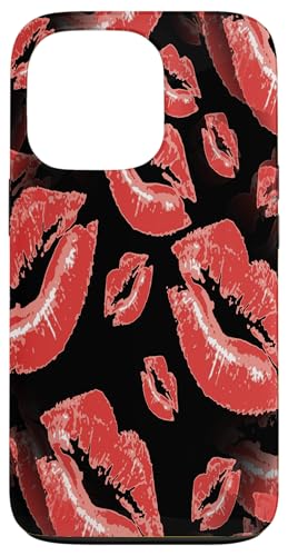 Zwei Küsse kollidierte, rote Lippen Muster Hülle für iPhone 13 Pro Zwei Küsse kollidierte, rote Lippen Muster Hülle für iPhone 13 Pro von Lipstick Kisses Tees And KissMark Gifts by taiche