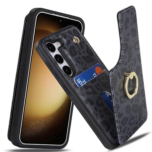 Lipvina Handyhülle for Samsung Galaxy S23 5G Hülle Premium Leder Flip Klappbare Stoßfeste,Standfunktion,Kartenfächern,Schutzhülle for Samsung Galaxy S23 5G Tasche - Schwarzer Leopard Lipvina Handyhülle for Samsung Galaxy S23 5G Hülle Premium Leder Flip Klappbare Stoßfeste,Standfunktion,Kartenfächern,Schutzhülle for Samsung Galaxy S23 5G Tasche - Schwarzer Leopard von Lipvina