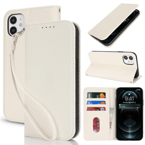 Lipvina Handyhülle für iPhone 12/12 Pro.Premium PU-Leder Handyhülle mit Kartenfach,Standfunktion,RFID-Schutz.Klapphülle und Handytasche aus lederhülle,kompatibel für das iPhone 12/12 Pro,Weiß Lipvina Handyhülle für iPhone 12/12 Pro.Premium PU-Leder Handyhülle mit Kartenfach,Standfunktion,RFID-Schutz.Klapphülle und Handytasche aus lederhülle,kompatibel für das iPhone 12/12 Pro,Weiß von Lipvina