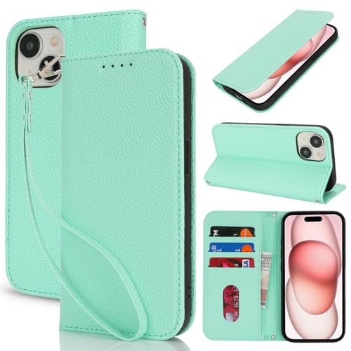 Lipvina Handyhülle für iPhone 15.Premium PU-Leder Handyhülle mit Kartenfach,Standfunktion,RFID-Schutz.Klapphülle und Handytasche aus lederhülle,kompatibel für das iPhone 15,Grün. Lipvina Handyhülle für iPhone 15.Premium PU-Leder Handyhülle mit Kartenfach,Standfunktion,RFID-Schutz.Klapphülle und Handytasche aus lederhülle,kompatibel für das iPhone 15,Grün. von Lipvina