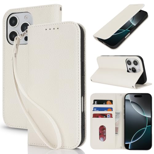 Lipvina Handyhülle für iPhone 16 Pro Max.Premium PU-Leder Handyhülle mit Kartenfach,Standfunktion,RFID-Schutz.Klapphülle und Handytasche aus lederhülle,kompatibel für das iPhone 16 Pro Max,Weiß Lipvina Handyhülle für iPhone 16 Pro Max.Premium PU-Leder Handyhülle mit Kartenfach,Standfunktion,RFID-Schutz.Klapphülle und Handytasche aus lederhülle,kompatibel für das iPhone 16 Pro Max,Weiß von Lipvina