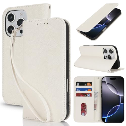 Lipvina Handyhülle für iPhone 16 Pro.Premium PU-Leder Handyhülle mit Kartenfach,Standfunktion,RFID-Schutz.Klapphülle und Handytasche aus lederhülle,kompatibel für das iPhone 16 Pro,Weiß Lipvina Handyhülle für iPhone 16 Pro.Premium PU-Leder Handyhülle mit Kartenfach,Standfunktion,RFID-Schutz.Klapphülle und Handytasche aus lederhülle,kompatibel für das iPhone 16 Pro,Weiß von Lipvina