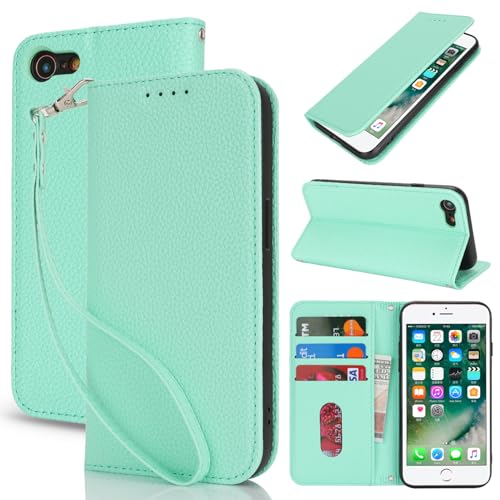 Lipvina Handyhülle für iPhone 7/8/SE2020/SE2022.Premium PU-Leder Handyhülle mit Kartenfach,Standfunktion,RFID-Schutz.Klapphülle und Handytasche aus lederhülle,Grün. Lipvina Handyhülle für iPhone 7/8/SE2020/SE2022.Premium PU-Leder Handyhülle mit Kartenfach,Standfunktion,RFID-Schutz.Klapphülle und Handytasche aus lederhülle,Grün. von Lipvina