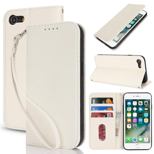 Lipvina Handyhülle für iPhone 7/8/SE2020/SE2022.Premium PU-Leder Handyhülle mit Kartenfach,Standfunktion,RFID-Schutz.Klapphülle und Handytasche aus lederhülle,Weiß Lipvina Handyhülle für iPhone 7/8/SE2020/SE2022.Premium PU-Leder Handyhülle mit Kartenfach,Standfunktion,RFID-Schutz.Klapphülle und Handytasche aus lederhülle,Weiß von Lipvina