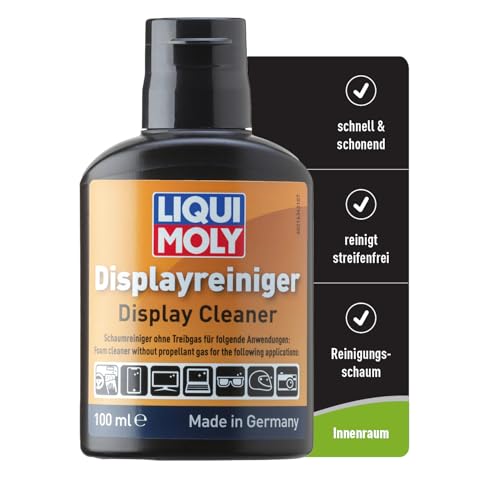LIQUI MOLY Displayreiniger, Art.-Nr. 21634 I 100ml streifenfreier Bildschirmreiniger für Auto-Display, Monitor, Smartphone, empfindliche Kameras etc. I Auslaufsicherer Screen Cleaner für unterwegs von Liqui Moly