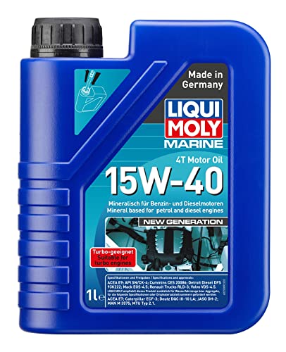 LIQUI MOLY Marine 4T Motor Oil 15W-40 New Generation | 1 L | Boot mineralisches Motoröl | Art.-Nr.: 25089 LIQUI MOLY Marine 4T Motor Oil 15W-40 New Generation | 1 L | Boot mineralisches Motoröl | Art.-Nr.: 25089 von Liqui Moly