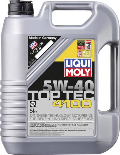 Liqui Moly 5W-40 TOP TEC 4100 3701 Motoröl 5l von Liqui Moly