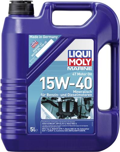Liqui Moly Marine 4T 15W-40 25016 Motoröl 5l Liqui Moly Marine 4T 15W-40 25016 Motoröl 5l von Liqui Moly