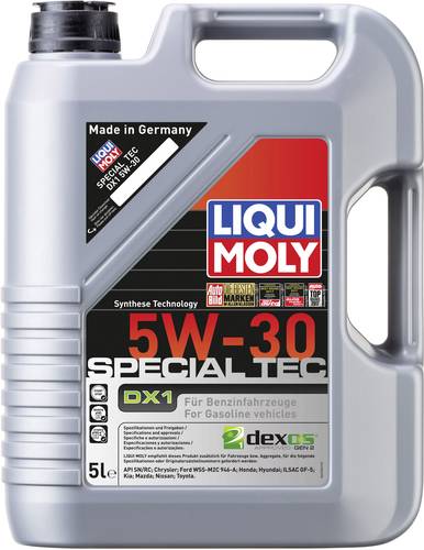 Liqui Moly SPECIAL TEC DX1 5W-30 3766 Leichtlaufmotoröl 5l Liqui Moly SPECIAL TEC DX1 5W-30 3766 Leichtlaufmotoröl 5l von Liqui Moly