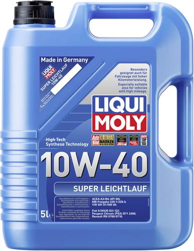 Liqui Moly SUPER LEICHTLAUF 10W-40 1301 Leichtlaufmotoröl 5l Liqui Moly SUPER LEICHTLAUF 10W-40 1301 Leichtlaufmotoröl 5l von Liqui Moly