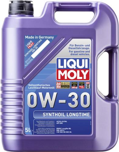 Liqui Moly Synthoil Longtime 0W-30 1172 Leichtlaufmotoröl 5l Liqui Moly Synthoil Longtime 0W-30 1172 Leichtlaufmotoröl 5l von Liqui Moly